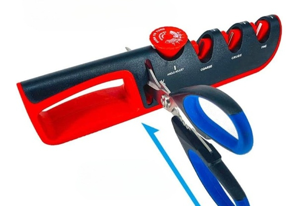 Four-in-One Adjustable Manual Knife Sharpening Tool - Three Colours Available