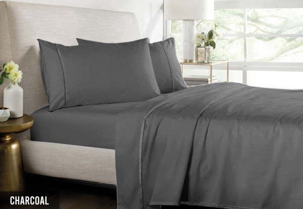 Bedding N Bath 1000TC Pure Egyptian Cotton Sheet Set - Available in Six Colours & Two Sizes