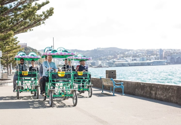 One-Hour Three-Seater Croc Bike Hire in Wellington CBD - Option for Six-Seater Croc Bike