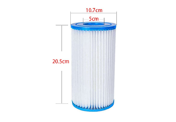 20.5 x 10.7cm Pool Filter Replacement Cartridges Compatible with Intex Type A/C - Available in Five Styles & Option for Four-Pieces