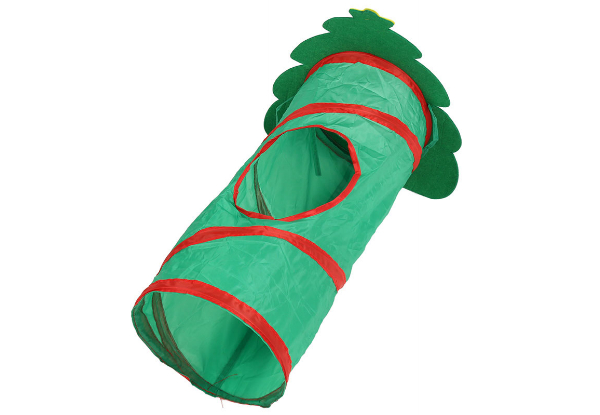 Christmas Portable Cat Tunnel Playset Toy - Two Options Available