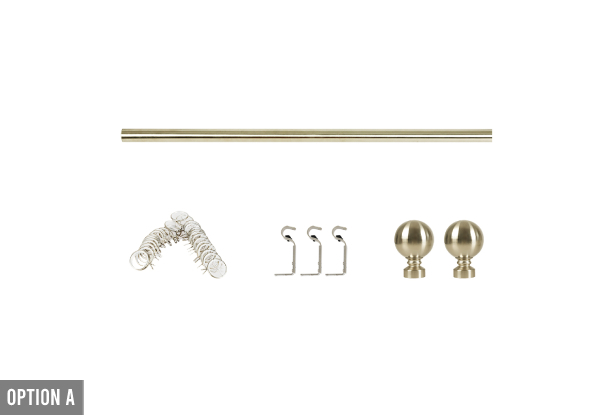 Marlow Extendable Curtain Rod Range - Five Options Available