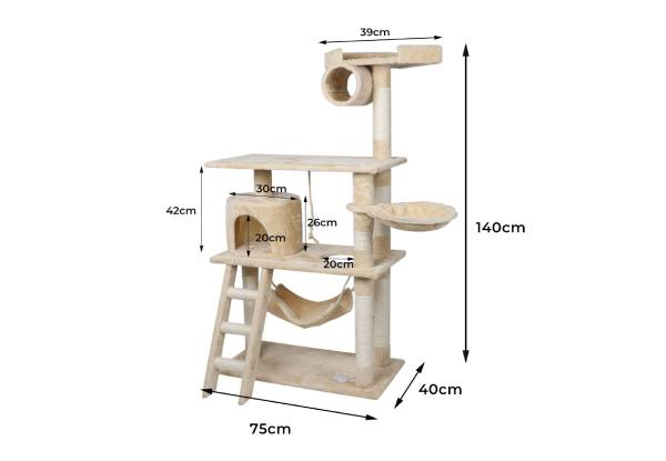 PaWz Cat Scratching Tower Post - Two Colours Available