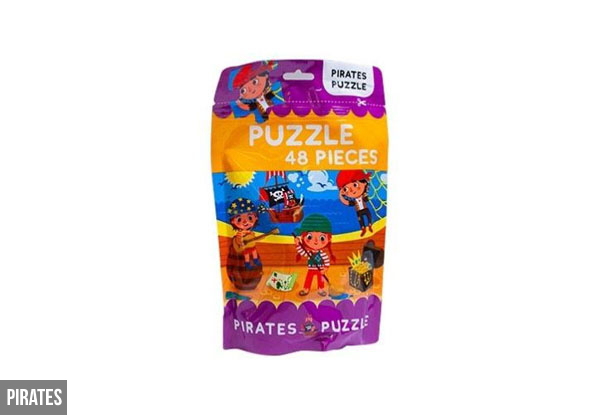 Three-Pack of Puzzle Bags incl. Ocean, Pirates & Farm