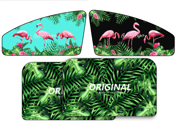 Magnetic Printed Car Sunshades - Three Styles & Three Options Available