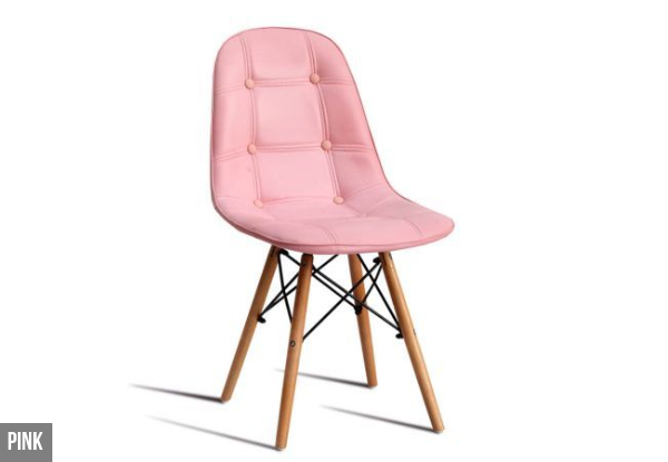 Four Levede Retro Replica PU Leather Dining Chairs - Four Colours Available