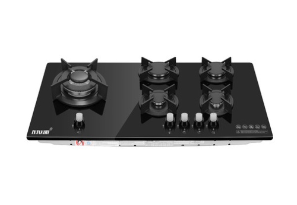 87cm Maxkon Gas Cooktop Five-Burner Stove with Glass Surface