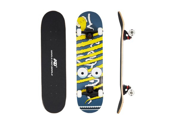 Yellow & Blue Skateboard