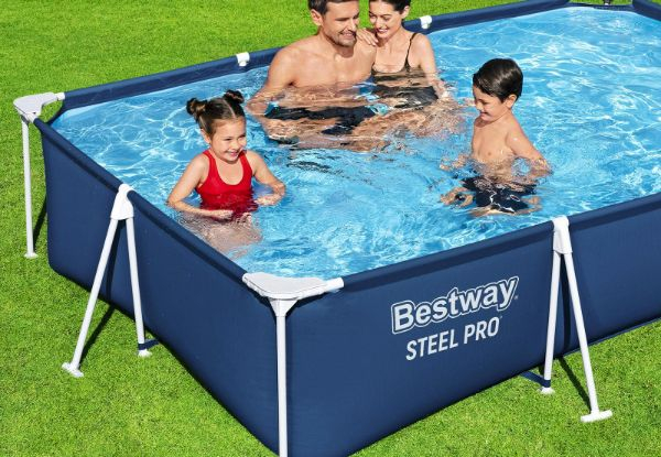 Bestway Steel Pro Frame 300x201x66cm Rectangular Above Ground Swimming Pool