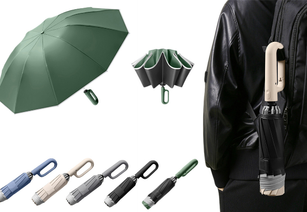 Ring Buckle Umbrella - Five Colours Available