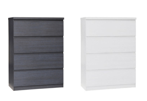 Four Drawer Tall Boy - Two Colours Available