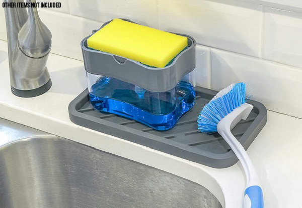 Soap Pump Dispenser with Sponge Holder - Option for Two