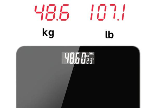 Digital Body Weight Bathroom Scale - Available in Two Colours