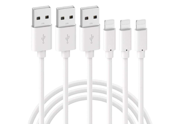 Three-Piece Copper Phone Charging Cables Compatible with iPhone