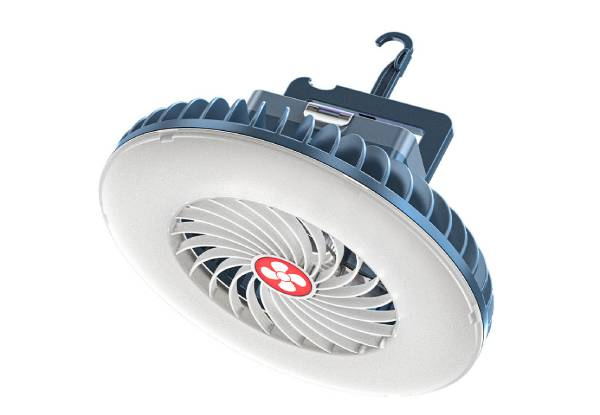 Portable 4000mAh Camping Fan with LED