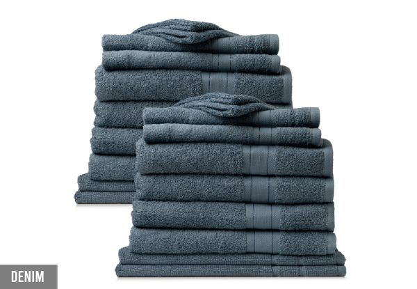 20-Piece Royal Comfort Regency Towel Set - Five Colours Available