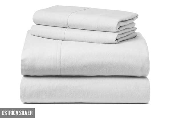 Canningvale Flannelette Sheet Sets incl. Free Nationwide Delivery - Four Colours & Five Sizes Available