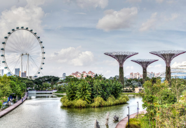 Per Person Twin-Share Six-Night Singapore Escape incl. Accommodation, Garden by the Bay Day Pass & Your Choice of Tickets to Universal Studios or a Night Safari at Singapore Zoo