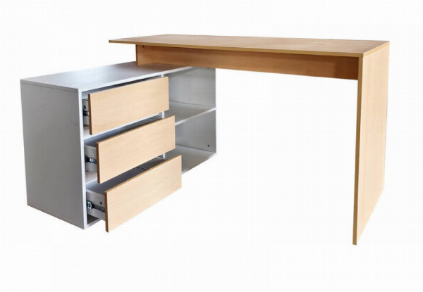 Kasper Corner Desk with Drawers