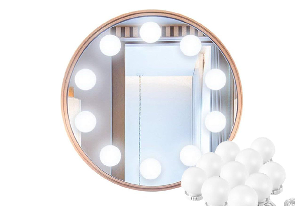 Ten-Piece Dimmable Vanity Mirror Light Kit