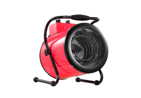 2-in-1 Portable Electric Industrial Fan Heater - Three Colours Available