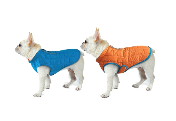 Reversible Water-Resistant Dog Jacket - Three Colours & Five Sizes Available