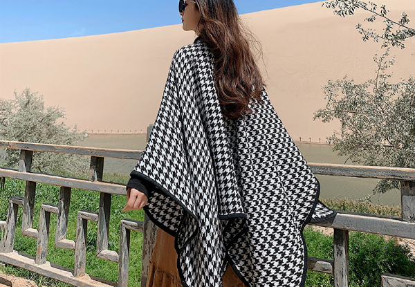 Women's Winter Warm Poncho Scarf