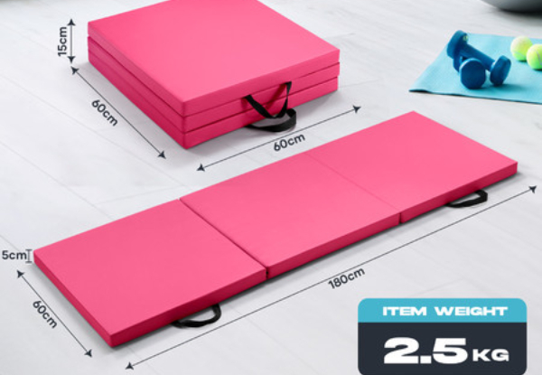 Foldable Yoga Exercise Mat - Two Colours Available