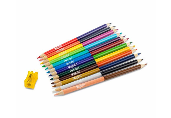 12 Crayola Adult Colouring Dual Ended Pencils with Free Delivery
