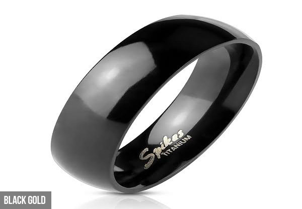 Man Up Jewellery Titanium Rings - Six Styles & Four Sizes Available