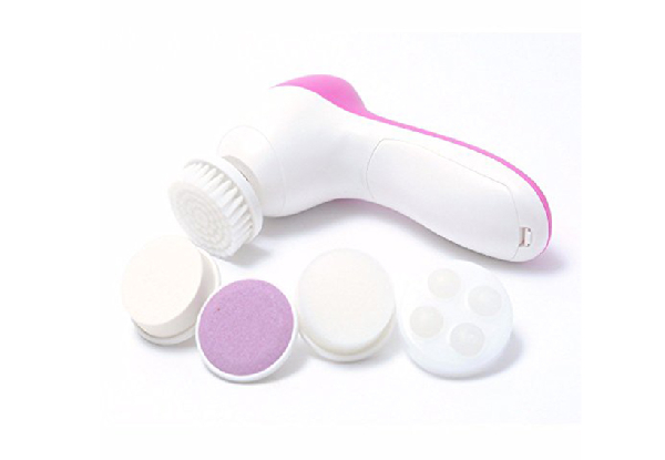 Five-in-One Facial Cleaning Brush Set with Free Delivery