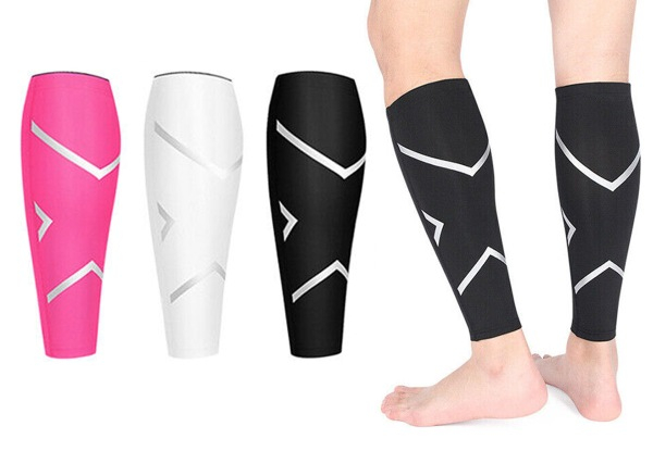 Compression Calf Sleeve Leg Brace - Available in Three Colours, Three Sizes & Option for Two