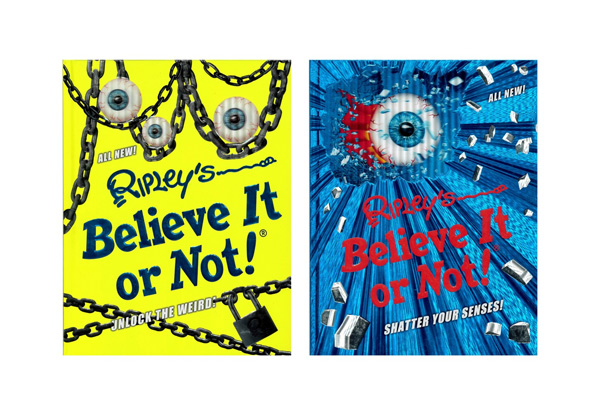 Ripley’s Believe It Or Not! Shatter Your Senses Book - Options for Unlock the Weird Book or Both