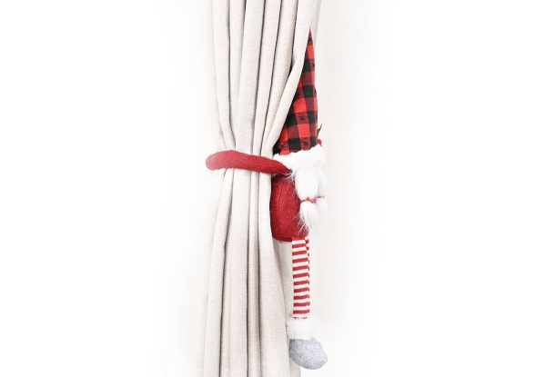 Christmas Tiebacks Curtain Band Set