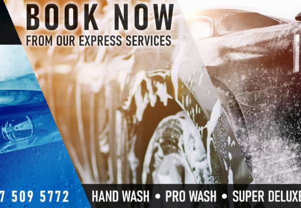 Professional Car Hand Wash and Internal Groom for Sedans, Vans, or 4WD