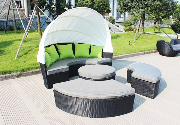 $1,199 for a Multifunction Outdoor Daybed Set with Canopy