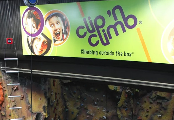 General Admission for One to Clip 'N Climb -
 Auckland's RealRoc Wall