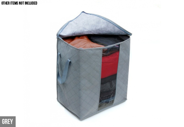 Zip-Up Clothing Storage Bag - Five Colours Available & Option for Two with Free Delivery