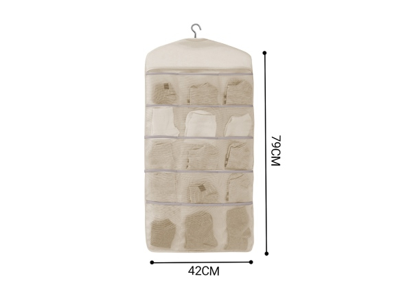 Double-Sided Hanging Storage Bag - Five Colours Available
