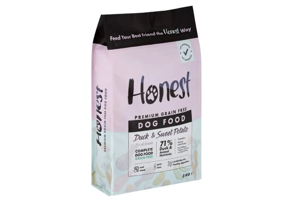 3kg Grain-Free Dry Dog Food - Three Options Available