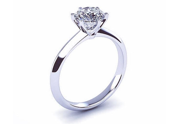 0.50ct Round Brilliant Diamond Engagement Ring with Free Delivery