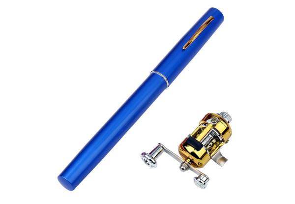 Portable Telescopic Mini Fishing Rod Kit - Five Colours Available