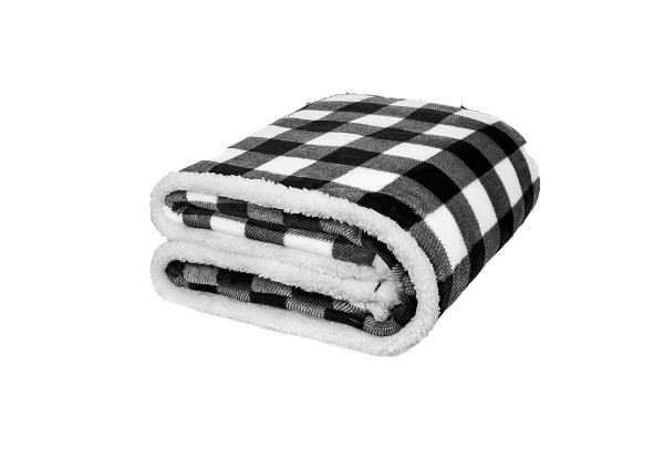 Sherpa Fleece Throw Blanket - Two Colours Available