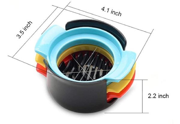 3-in-1 Multifunctional Egg & Fruit Cutting Tool -  Two Colours Available