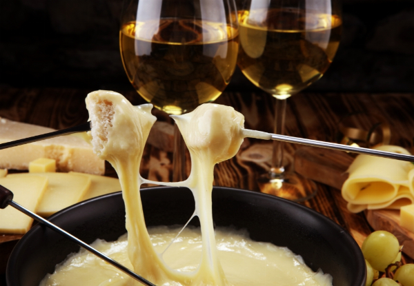 Fondue Treat & Glass of Moana Park Wine for Two People - Options for up to Eight People
