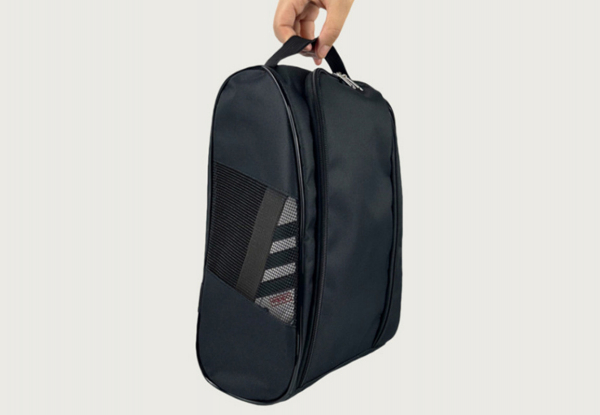 Golf Shoe Bag with Side Accessory Pocket - Option for Two-Piece
