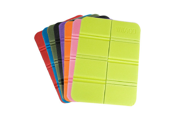 Foldable Camping Cushion Seat Pad - Available in Seven Colours & Option for Two-Pack
