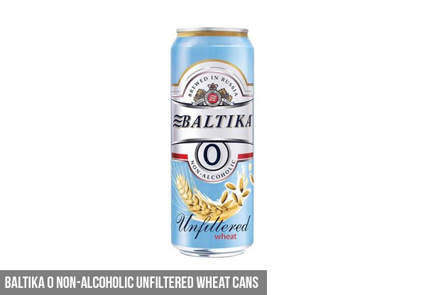24-Pack Baltika 0% Non Alcoholic Beer - Two Versions Available