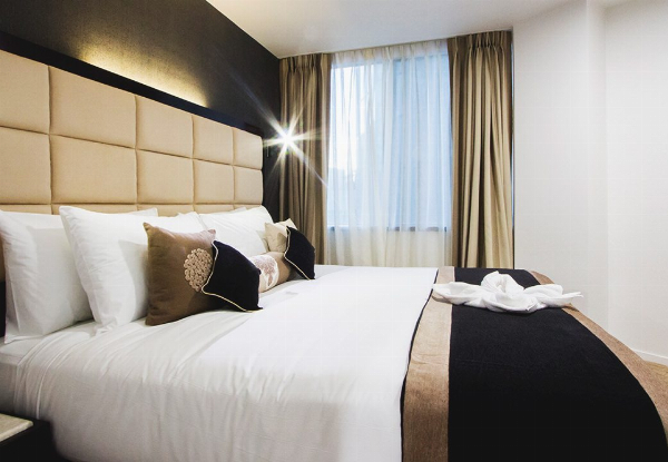 One-Night, 4 Star Auckland City Centre Stay for Two People in a One-Bedroom Suite incl. Buffet Breakfast & Late Checkout - Options for Two or Three Nights