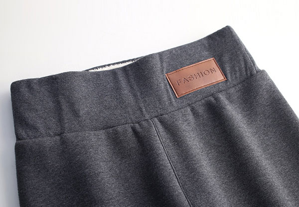 Cashmere Fleece Lined Stretchy Thick Leggings - Available in Two Colours & Nine Sizes